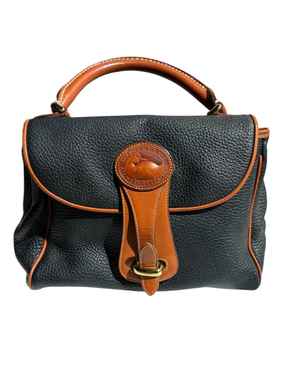 Dooney & Bourke Essex All-Weather Pebbled Leather Iconic Duck Seal Logo Hand Bag